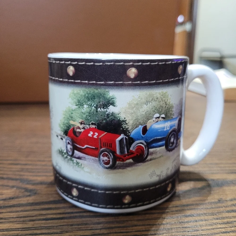 2005 Burton & Burton Collectible Porcelain Coffee Cup Mug Open Road Antique NEW